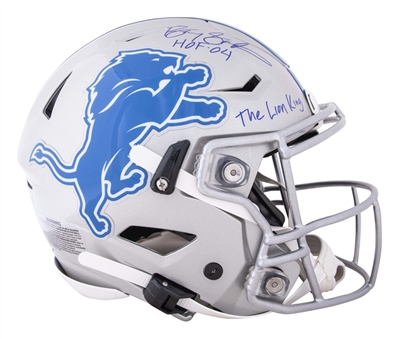 Barry Sanders Signed Detroit Lions Full Size Helmet (Schwartz)